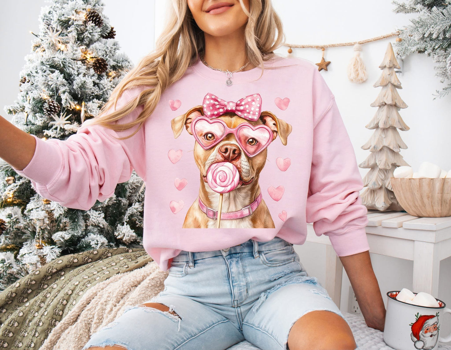 Tan Pitbull Valentine Gum