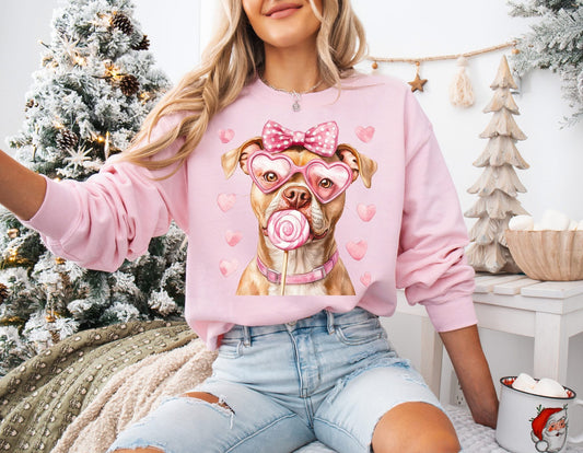 Tan Pitbull Valentine Gum