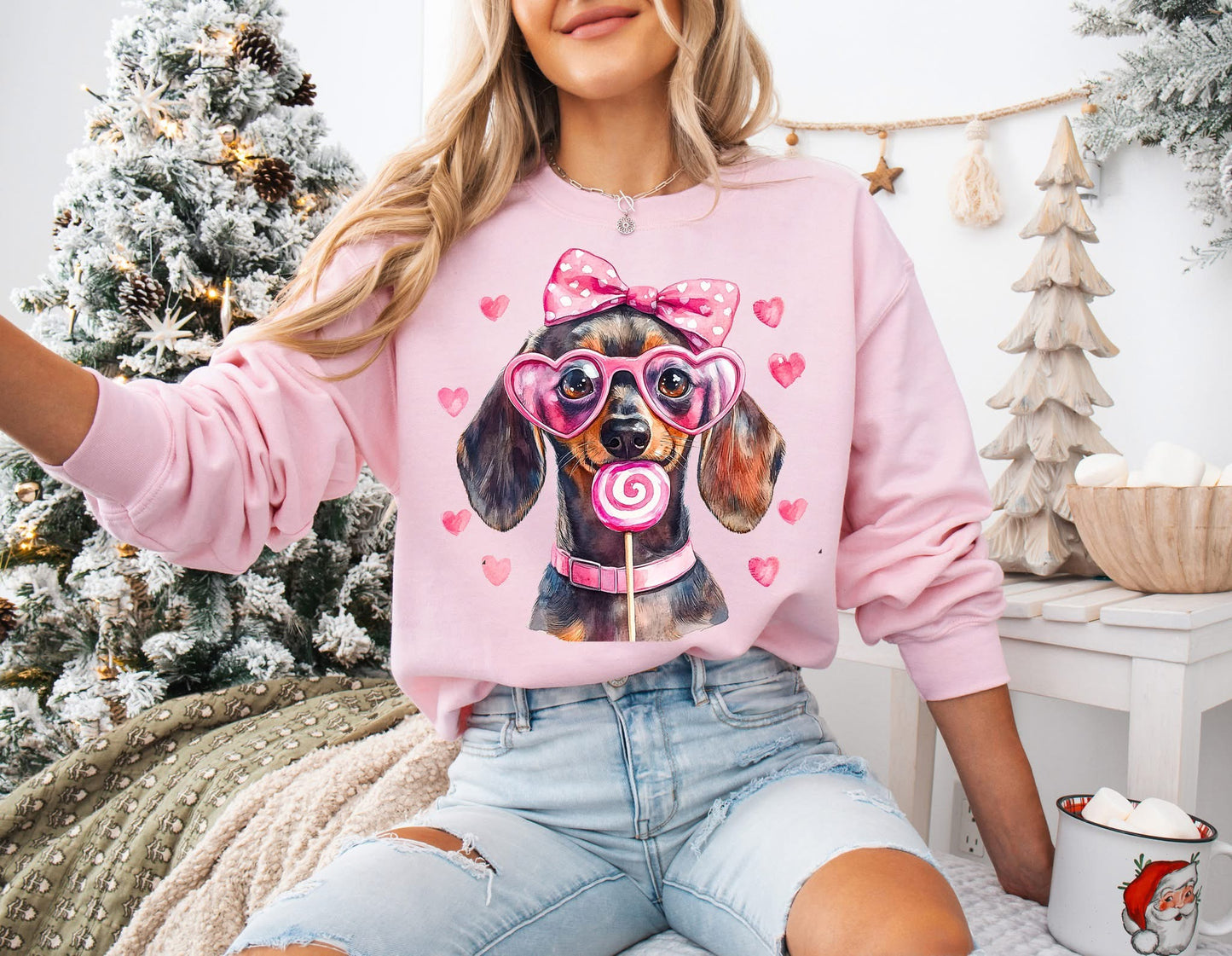 Short Hair Dachshund Valentines Gum