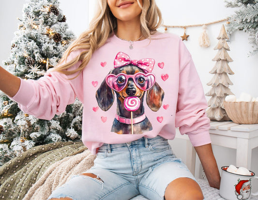 Short Hair Dachshund Valentines Gum