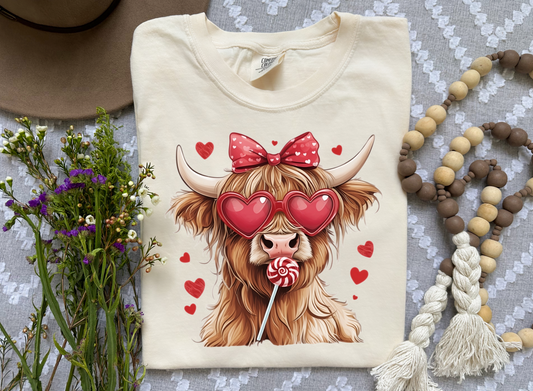 Valentine Highland Cow