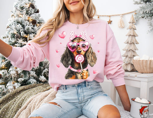 Long Hair Dachshund Valentines Gum