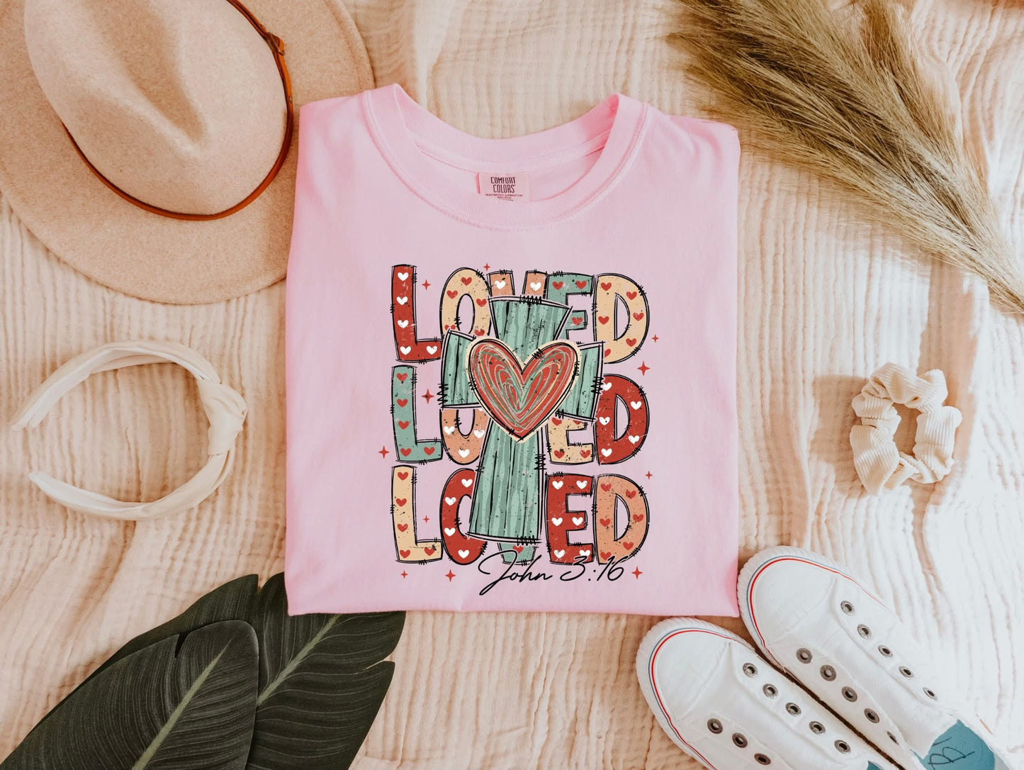 Loved Stacked Comfort Colors