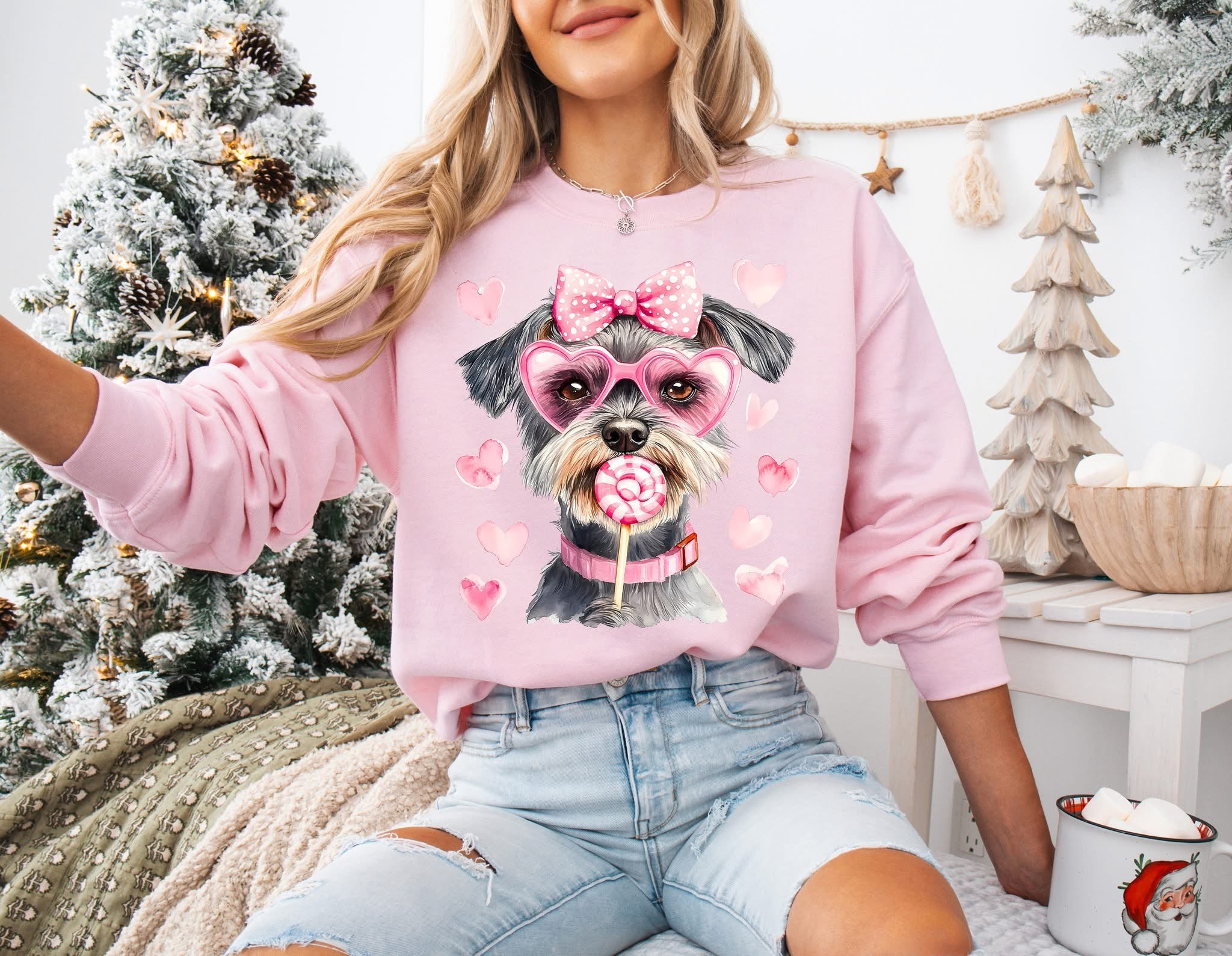 Schnauzer Valentine Dog