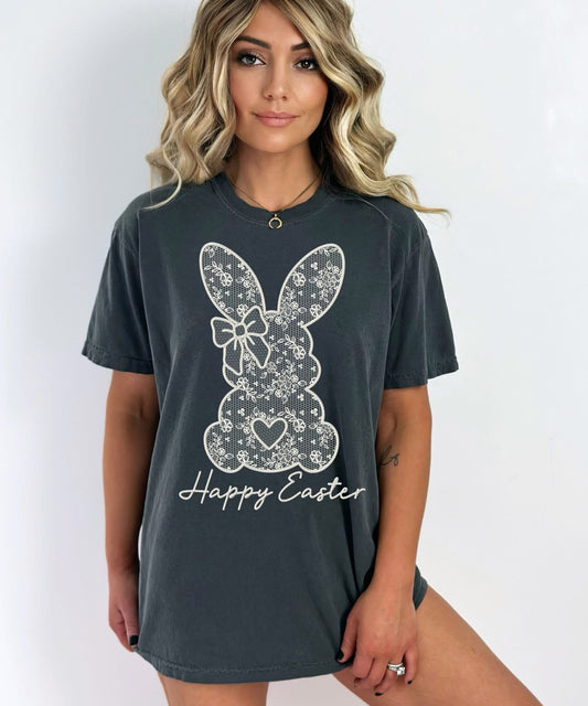 Happy Easter Lace Bunny