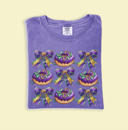 Mardi Gras Bows Comfort Color