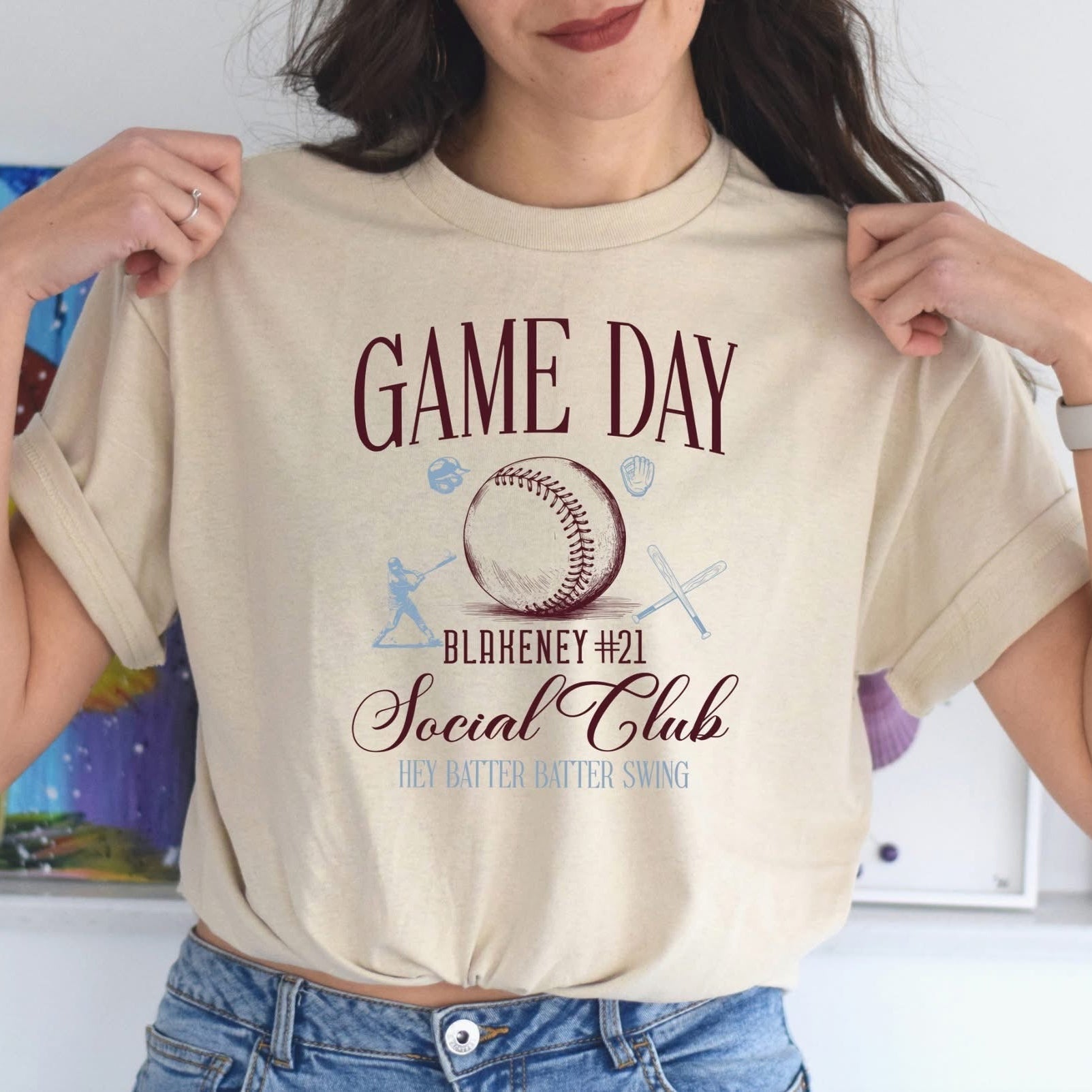 Game Day Social Club Custom Name and Number