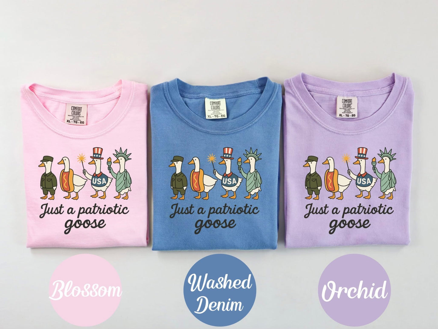 Patriotic Goose Comfort Colors