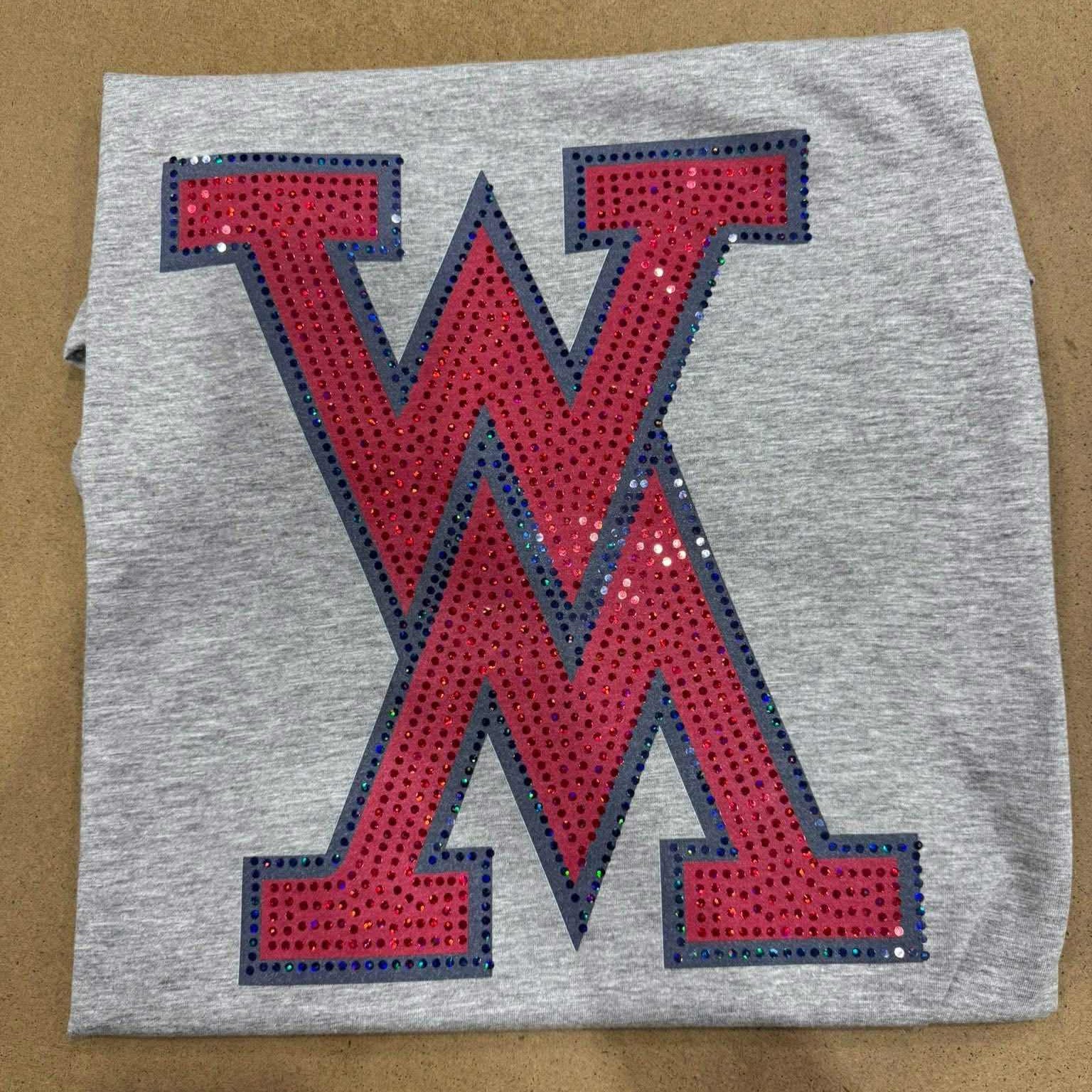 WM Red Navy Spangle