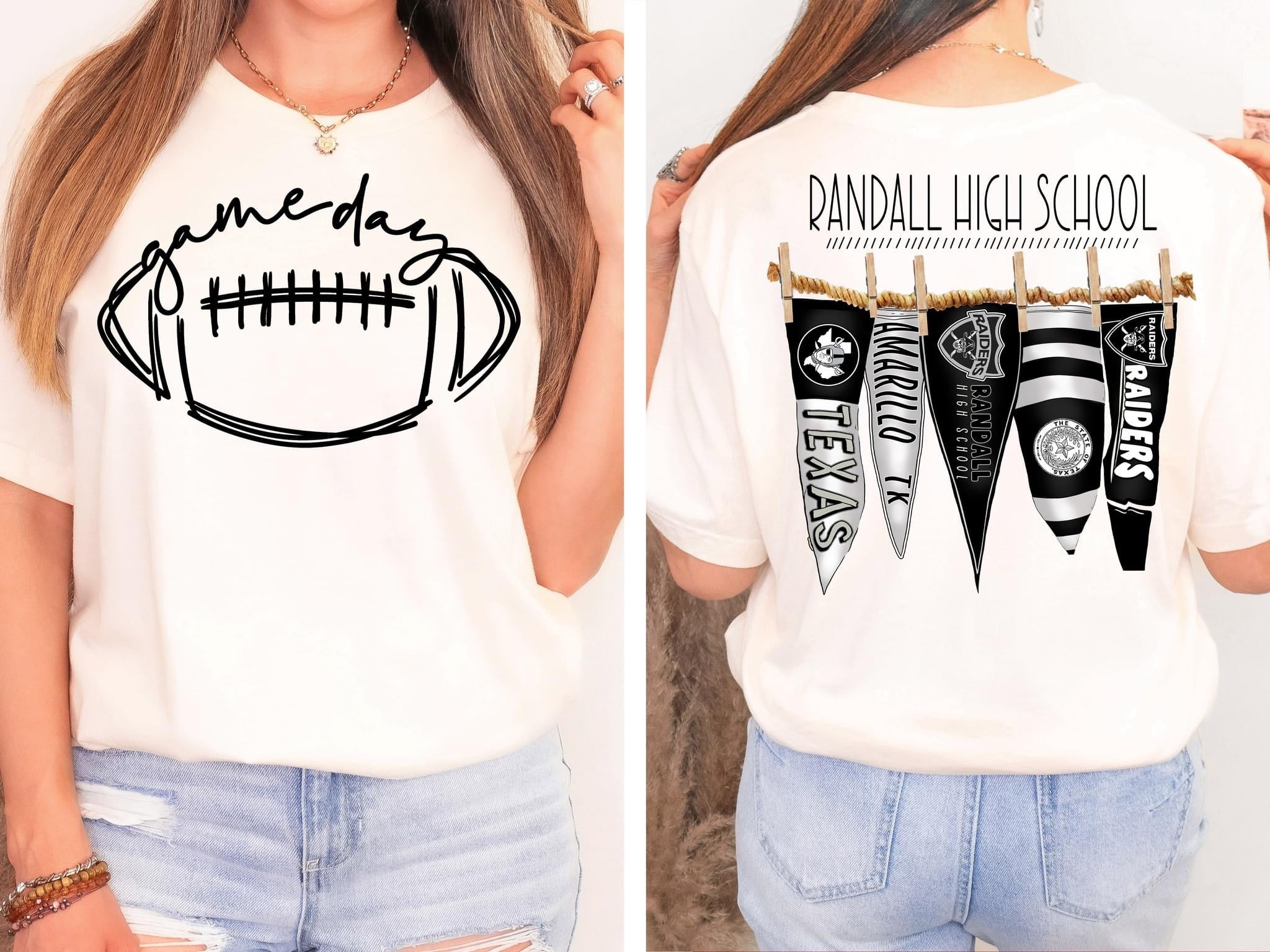 Randall High School Pennant Flags Comfort Colors