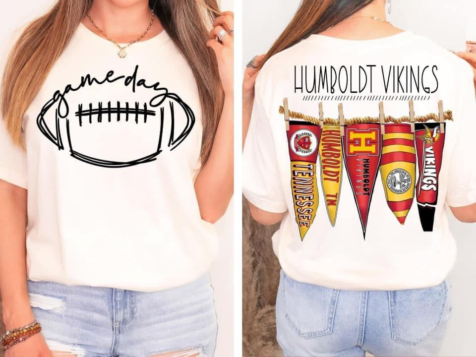 Humboldt ￼Vikings Pennant Flags Comfort Colors