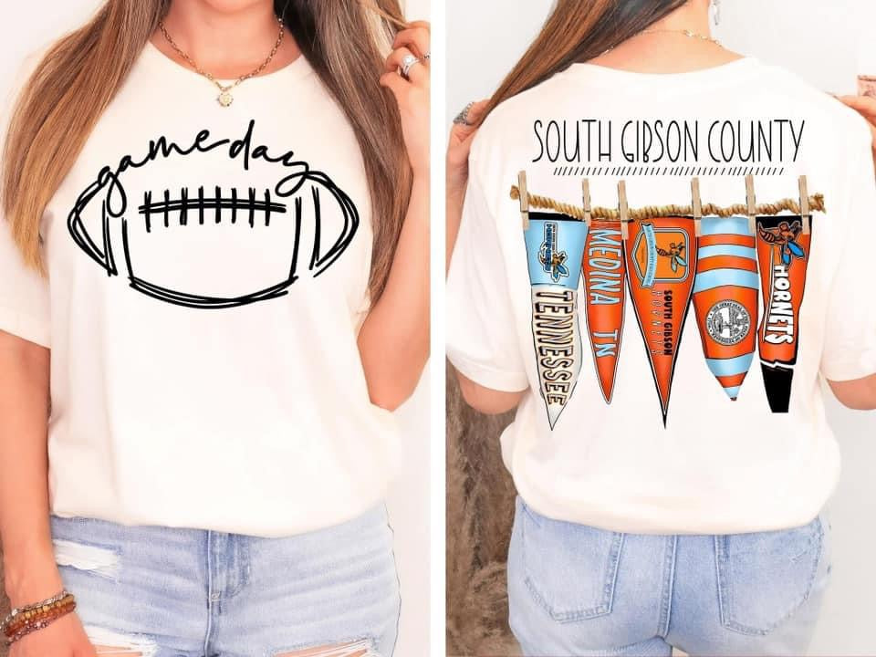 South Gibson County Pennant Flags Comfort Colors