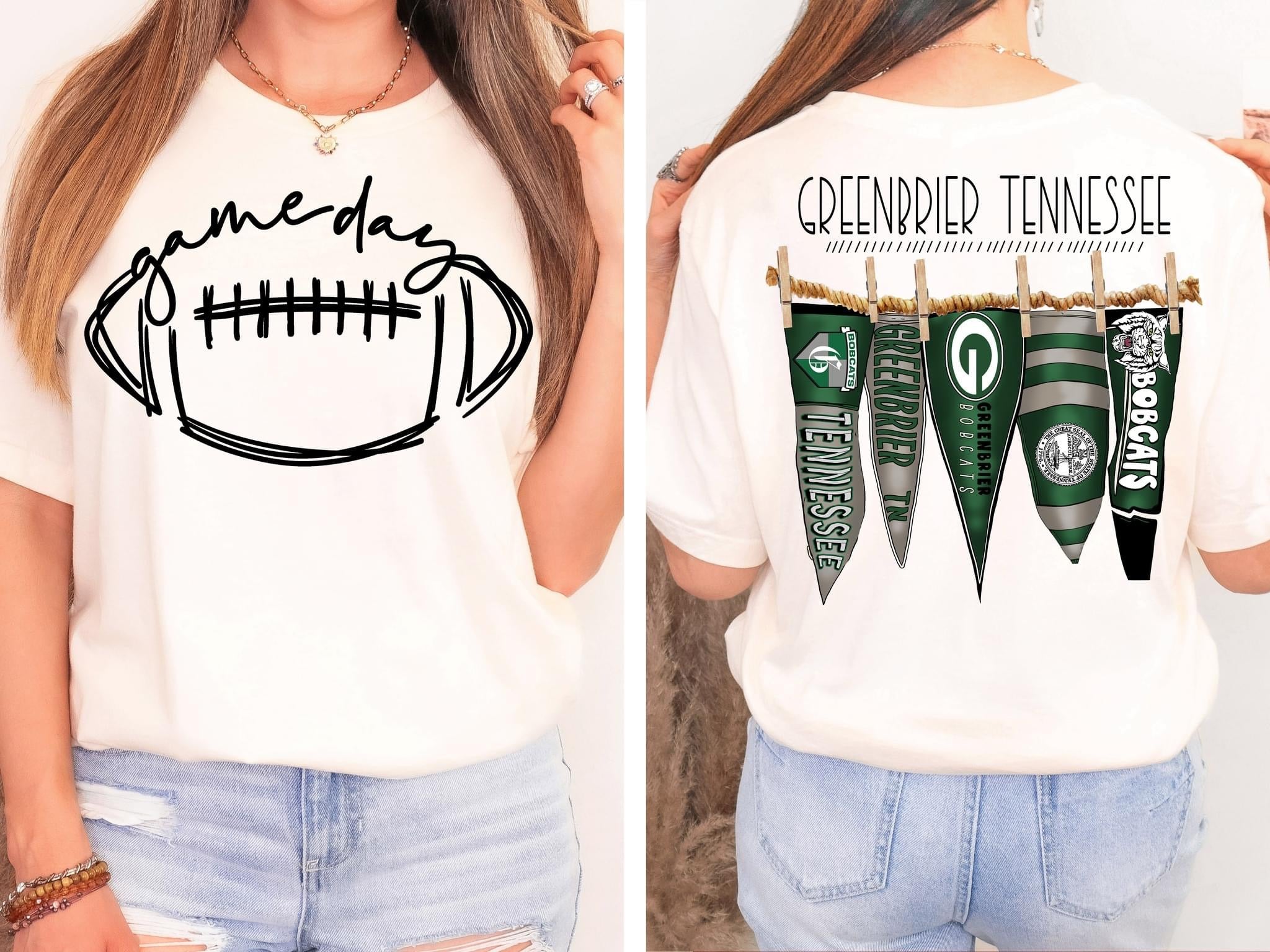 Greenbrier Tennessee Pennant Flags Comfort Colors