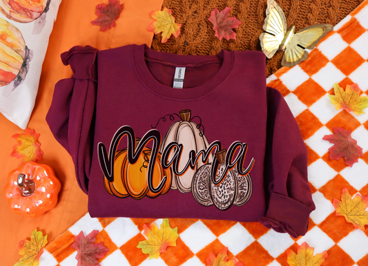 Mama Pumpkins Crew Fleece