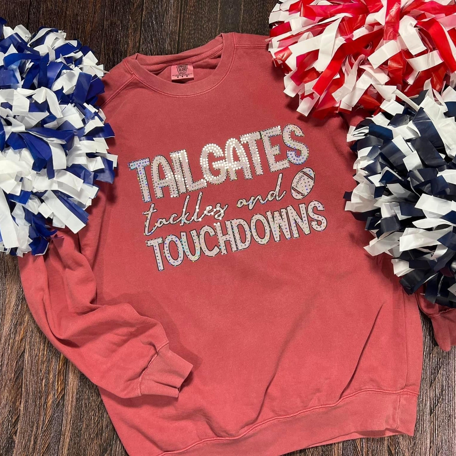 Tailgates Tackles And Touchdowns Spangle Comfort Colors