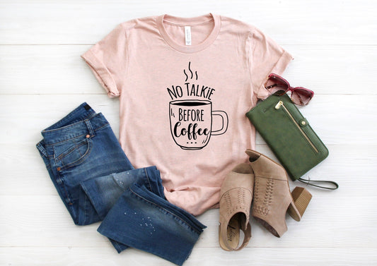 No Talkie Before Coffee Short Sleeve