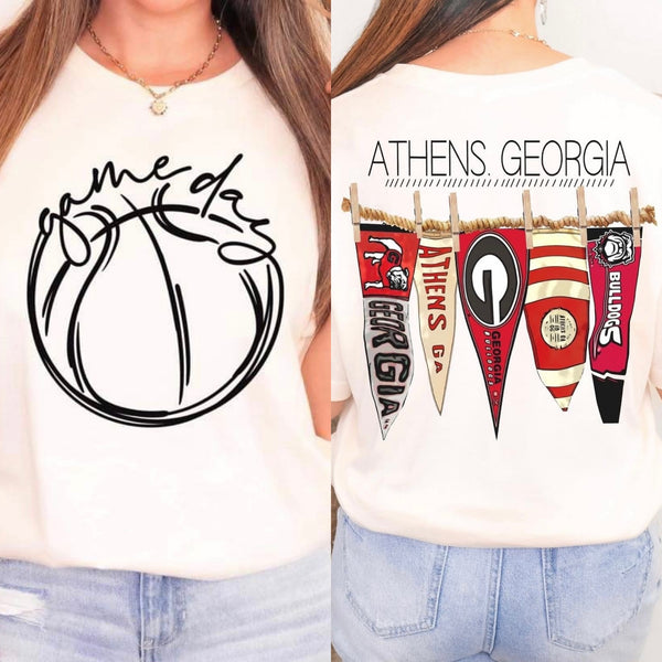 Game Day Athens Georgia Basketball Flags Comfort Colors