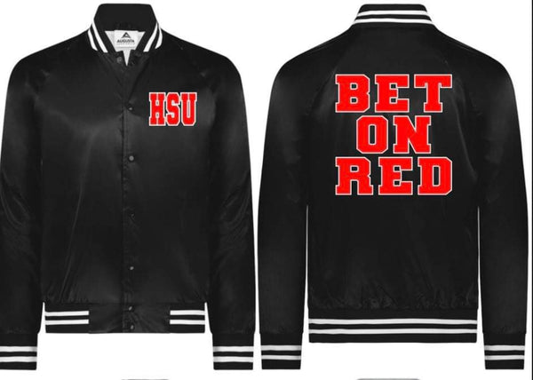 Bet On Red Retro Jacket Spangle With Pocket Print