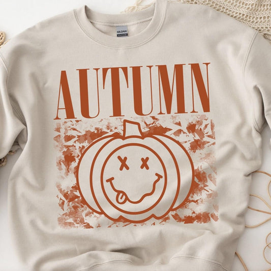 Autumn Pumpkin With Sleeve Print