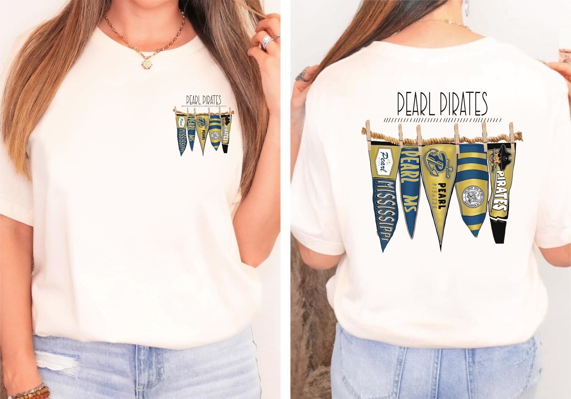 Pearl Pirates Pennant Flags Comfort Colors