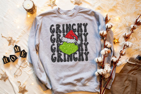 Grinchy Faux Embroidery