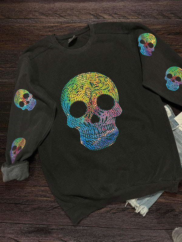 Sugar Skulls Spangle Multiprint Comfort Colors