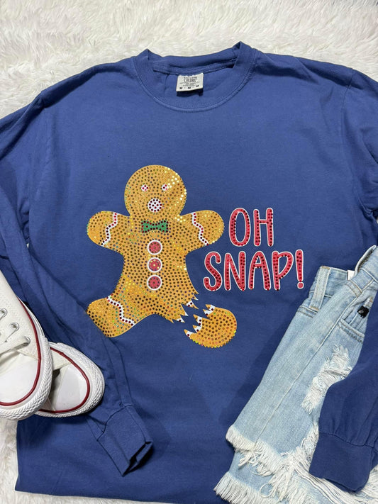 Oh Snap Gingerbread Man Spangle