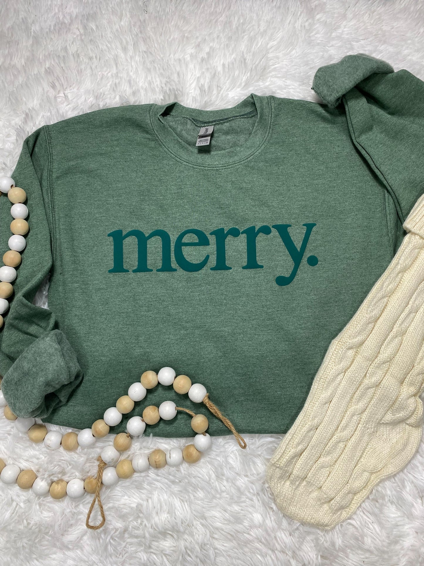 Merry Dark Green Puff