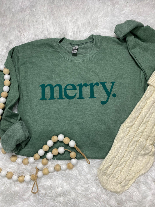 Merry Dark Green Puff