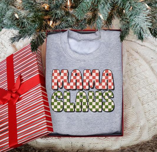 Checkered Mama Claus