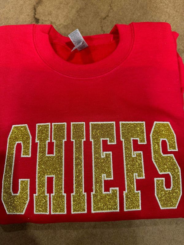 Chiefs Glitter Embroidery