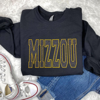 Mizzou Glitter Embroidery