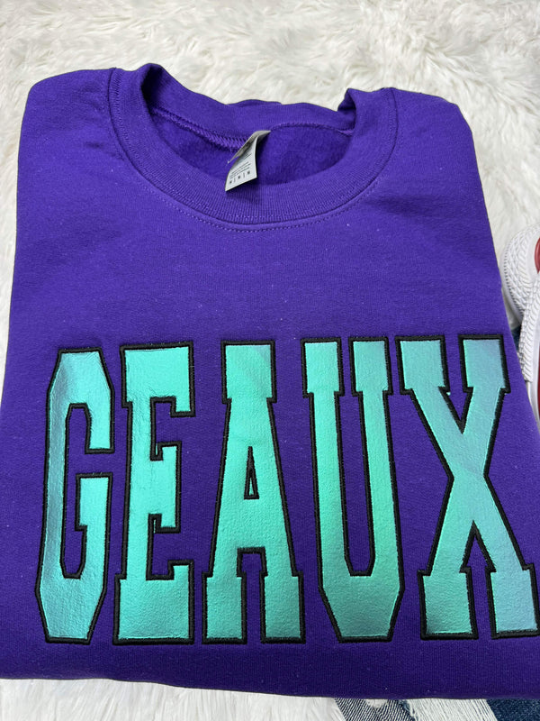 GEAUX Glitter Embroidery