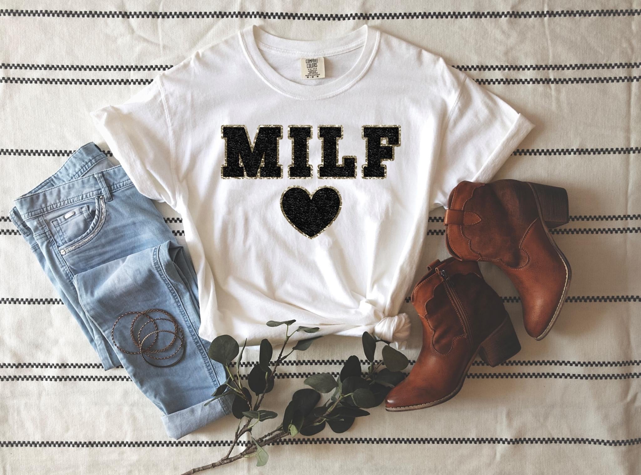 MILF Faux Glitter