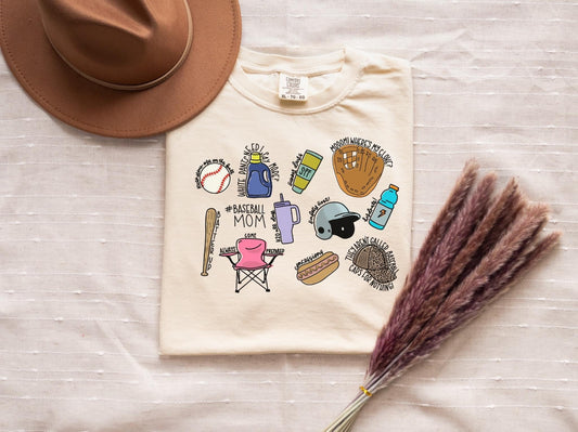 Baseball Mom Stuff Comfort Colors
