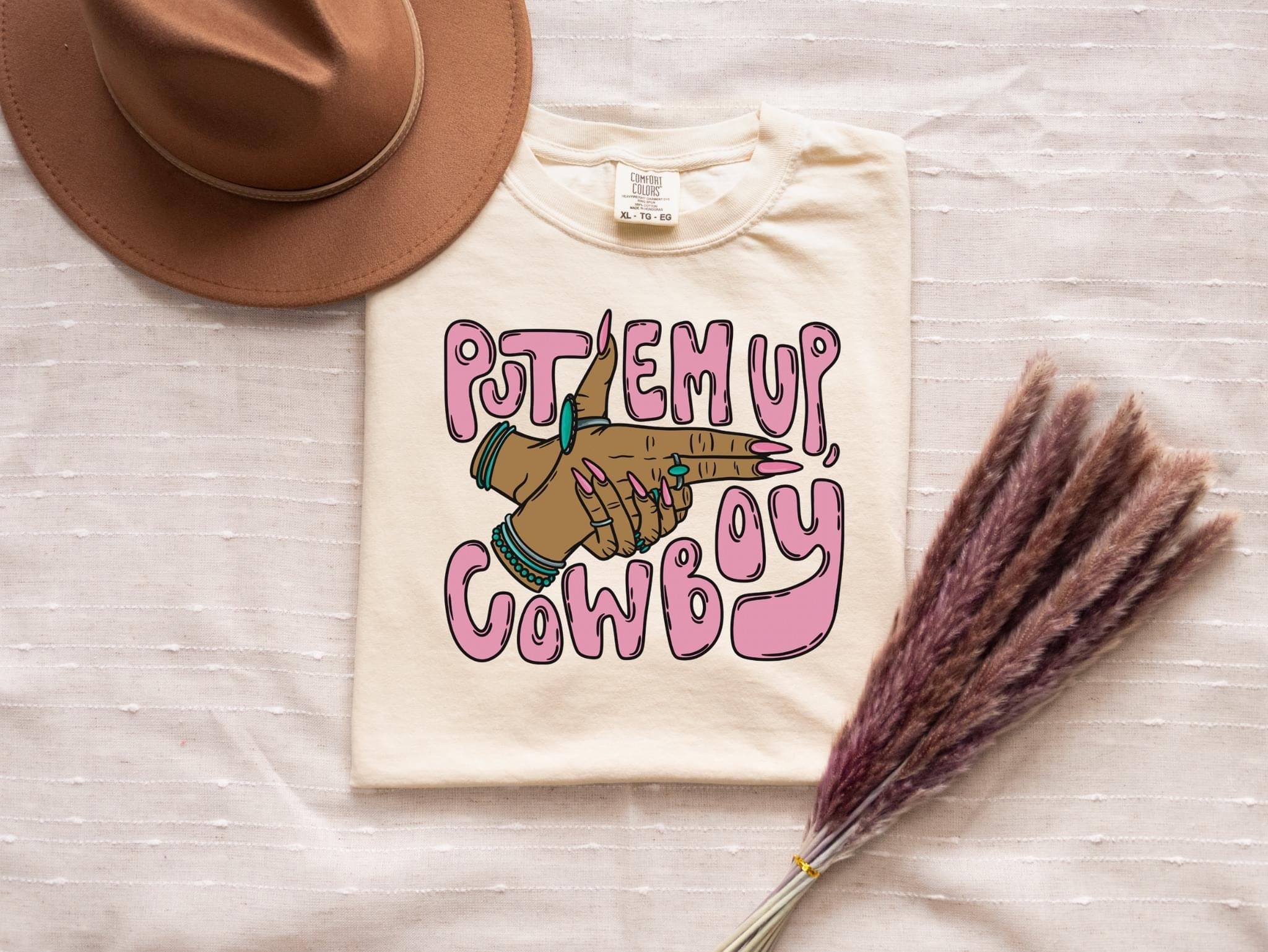 Put Em Up Cowboy Brown Comfort Colors
