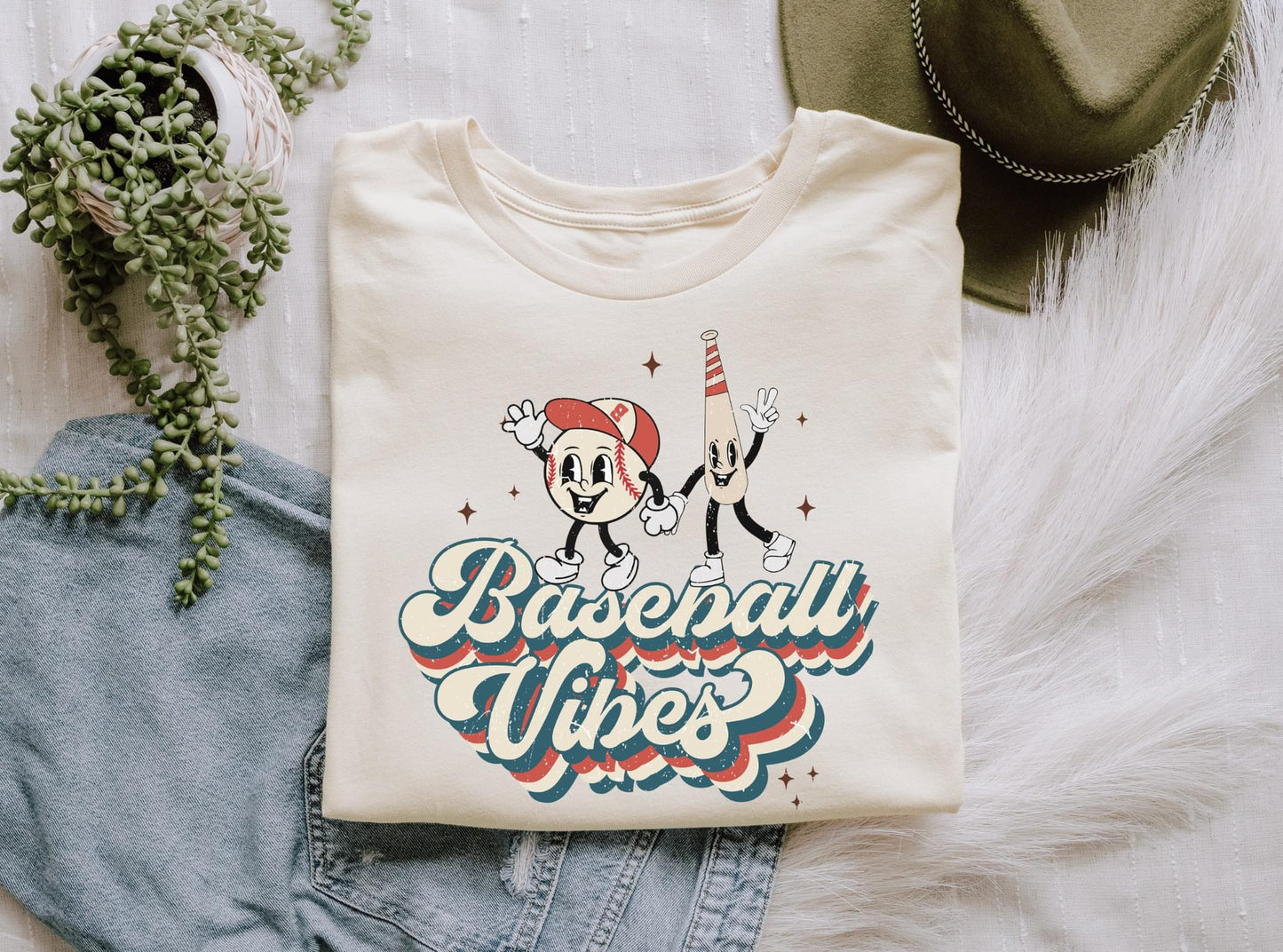 Baseball Vibes Retro