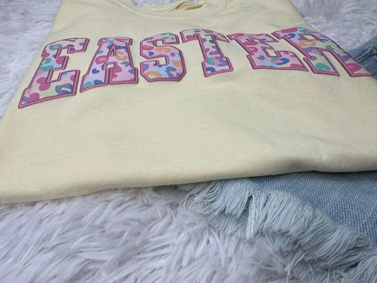 Easter New Pattern Leopard Puff Comfort Colors