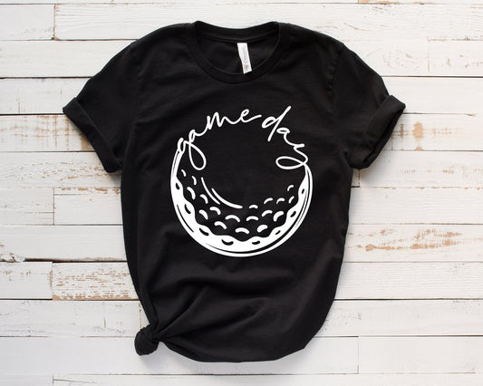 Gameday White Golf Bella V Neck