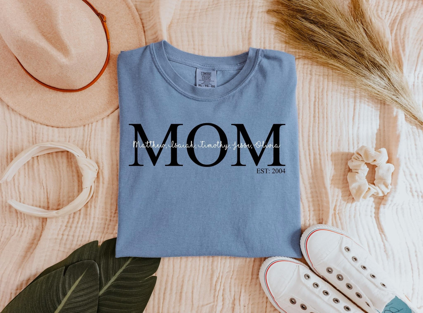 Custom Mom Name Kid Names Comfort Colors