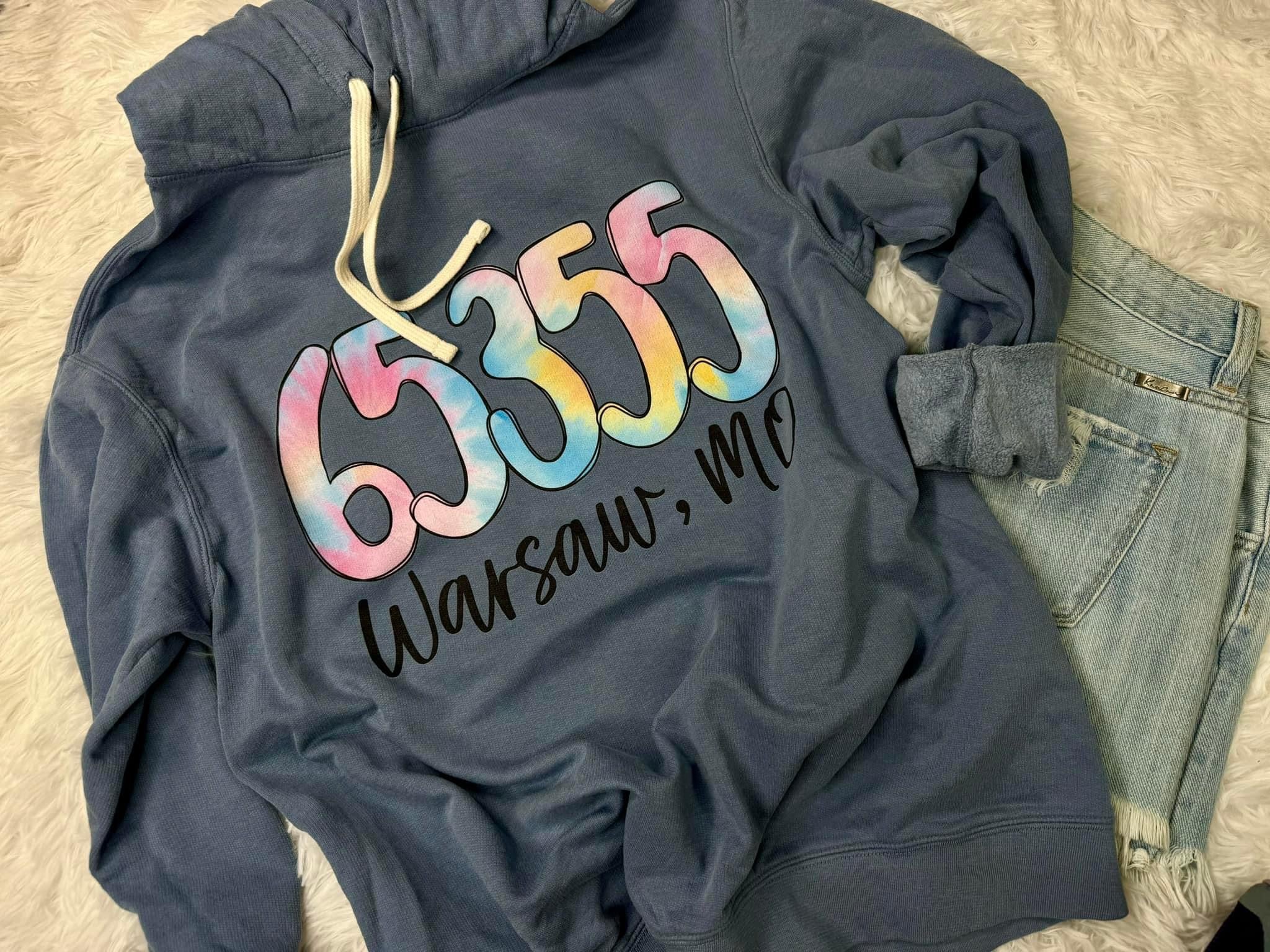 Custom Zip Code City Hooded Fleece
