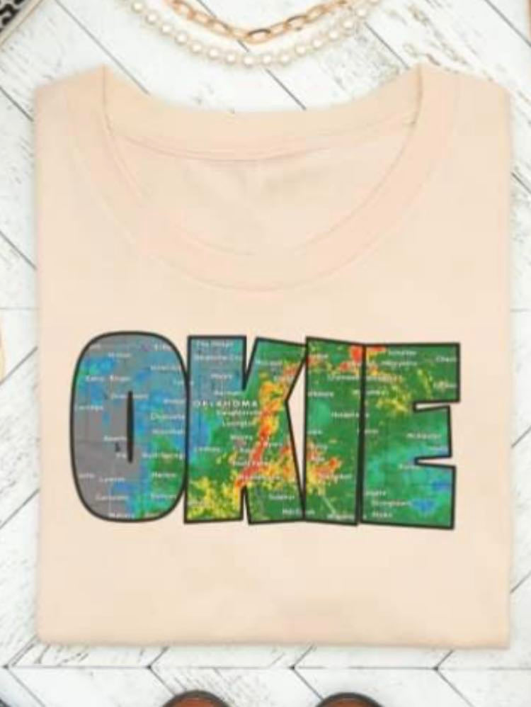 Okie Storm Map Gildan Tank
