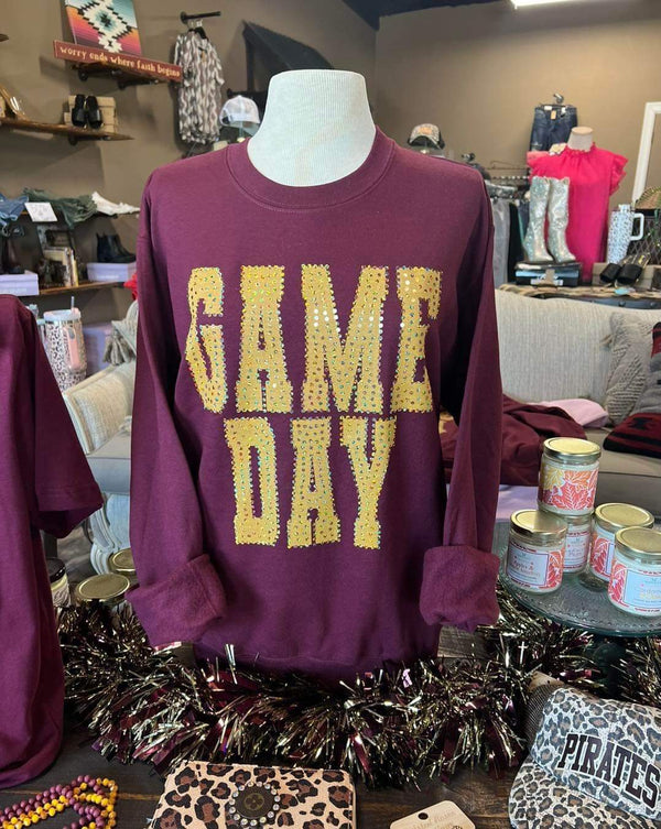 Gold Game Day Spangle Fleece Youth