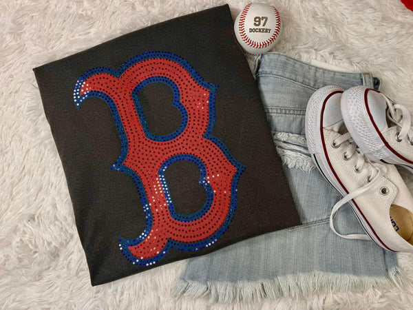 Boston B Logo Spangle Comfort Colors