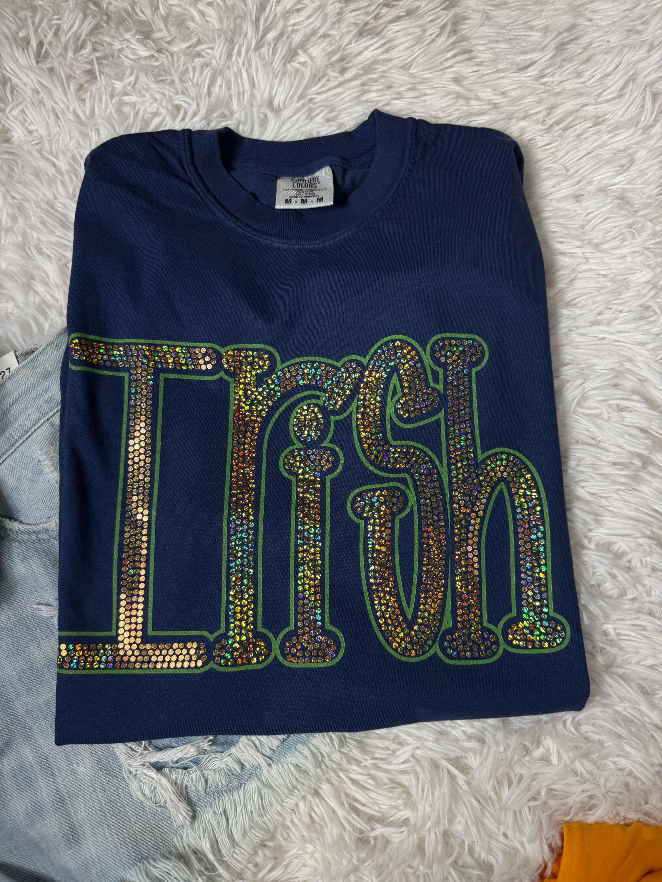 Outline print inside spangle