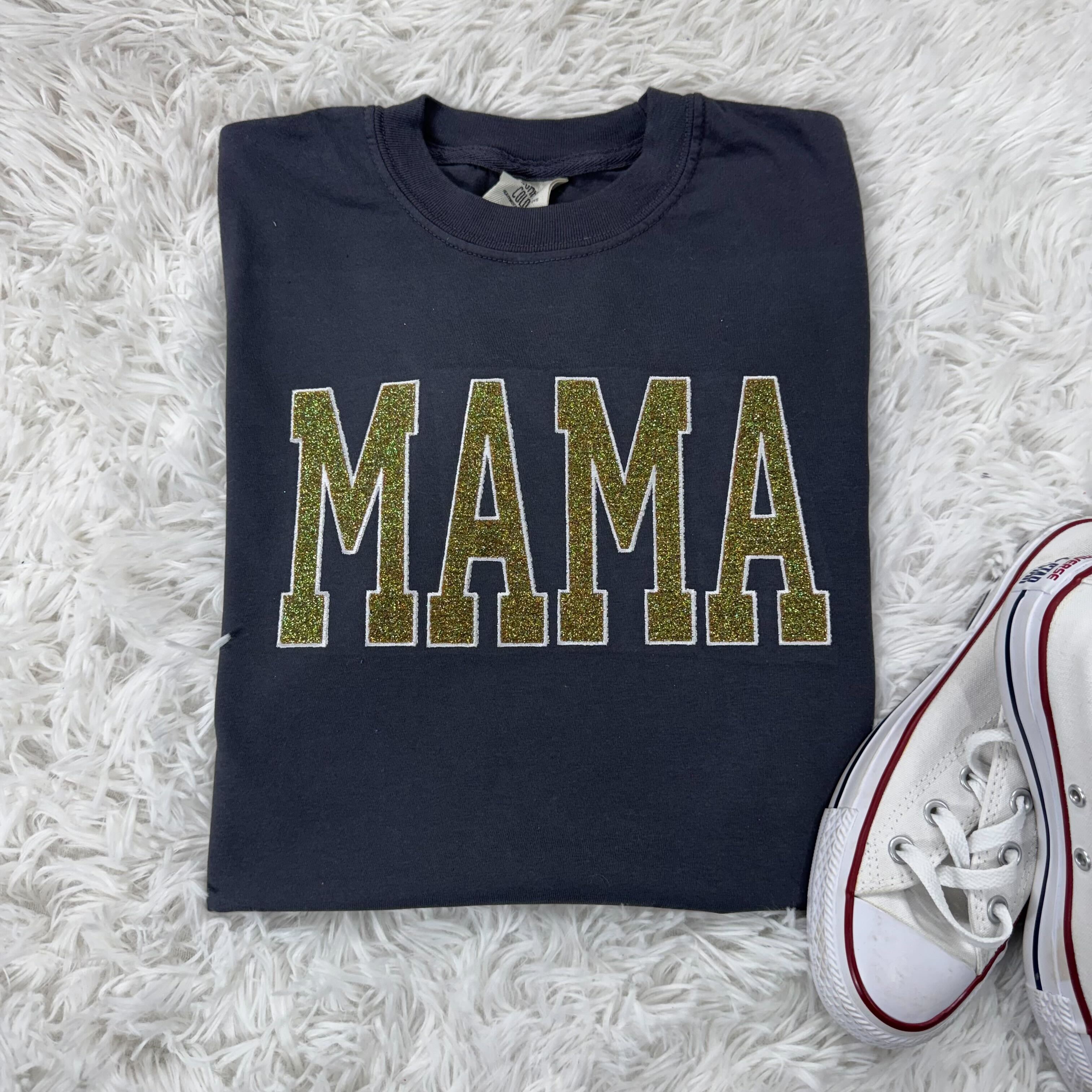 Custom Glitter Embroidery Tees
