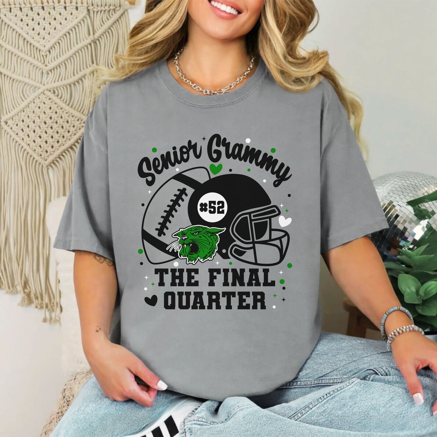 Custom Senior Football Tee