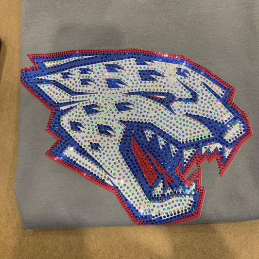 Panther Red Blue Face