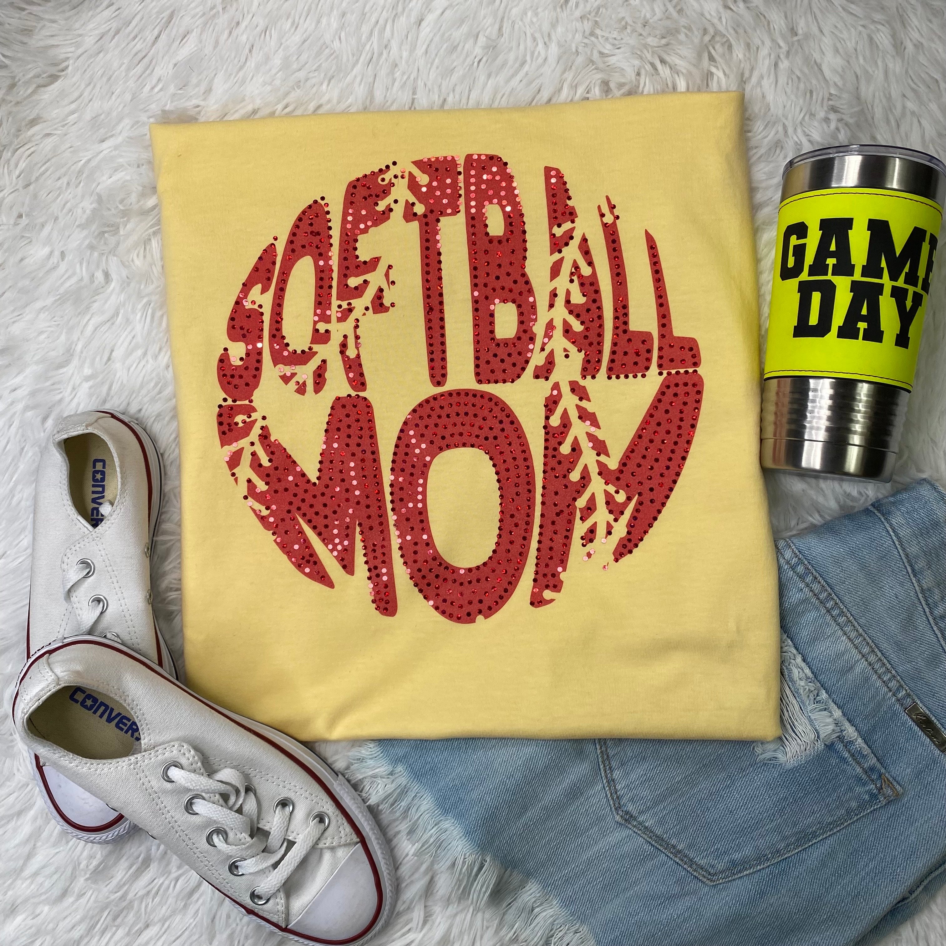 Custom Softball Mom Spangle