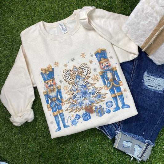 Blue Nutcracker Christmas